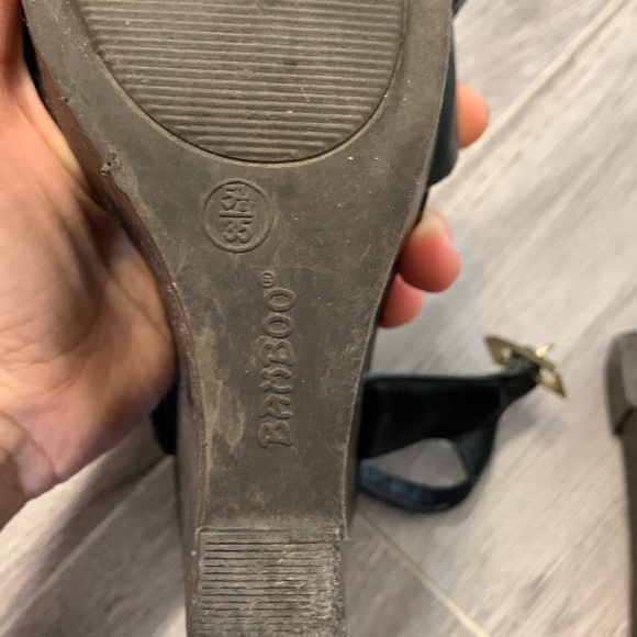 Vintage bamboo platform wedge heels 5.5 preowned - Picture 7 of 12